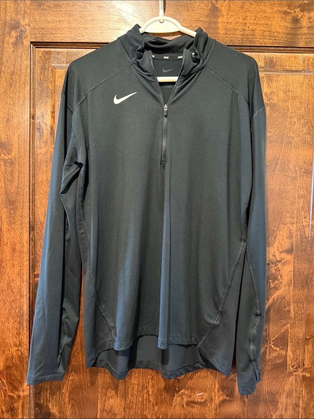 Women’s Nike Black Long-Sleeve Performance Half-Zip Jacket